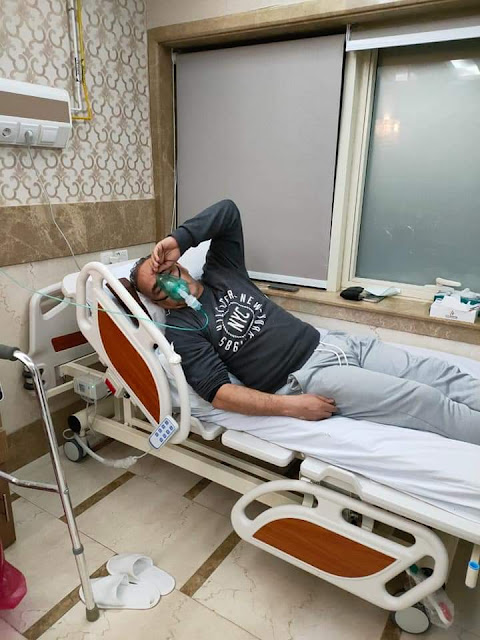 عامر حسين يطمئن على الحالة الصحية لابراهيم حسن بالمستشفى