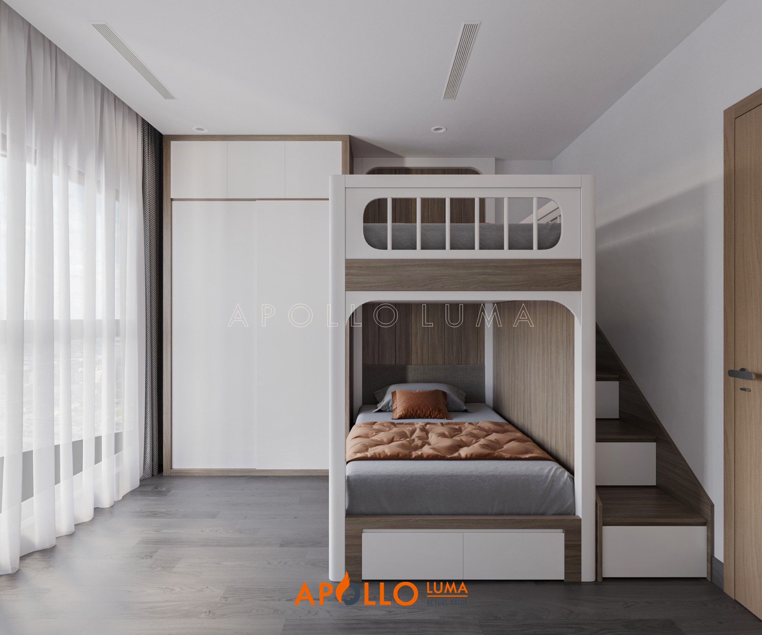 Concept thiết kế nội thất căn hộ 65m2 tòa R1.01 Vinhomes Ocean Park