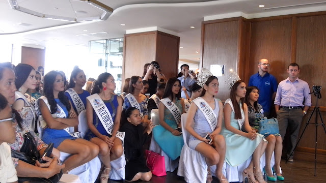 aqua mineral The beauty bloggers and Miss Tourism Philippines