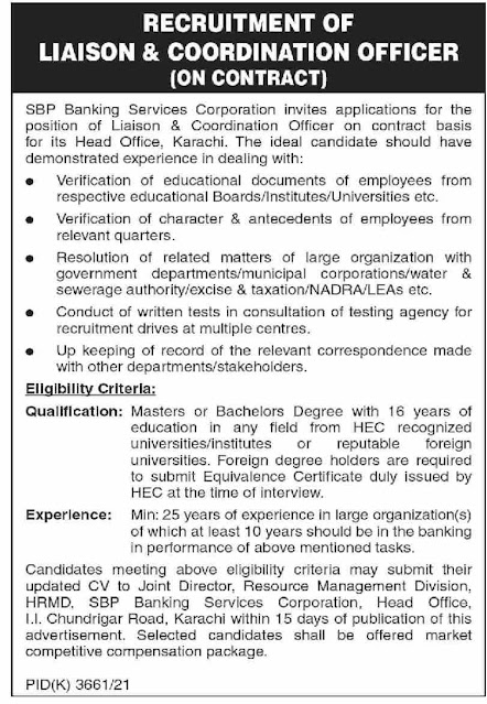 Latest State Bank of Pakistan jobs