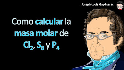 Como calcular la masa molar de Cl2, S8, P4 a cuatro cifras significativas