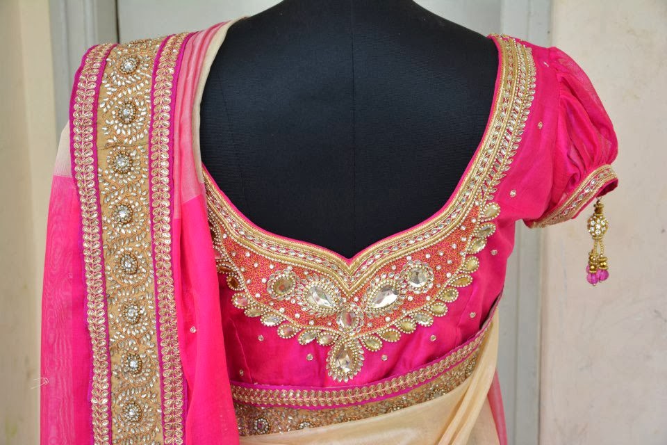 bridal saree blouse 2014