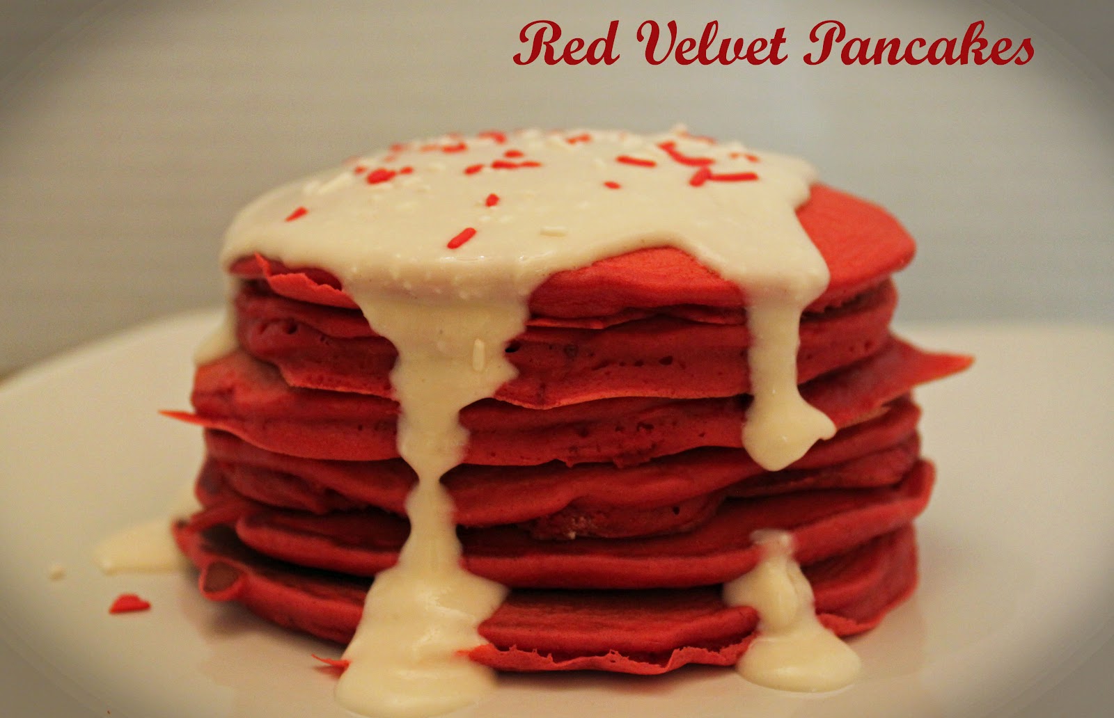 with pancakes  to Velvet make cake Girls mix in Cream Cheese Syrup velvet red Aprons: with Pancakes Frosting how Red