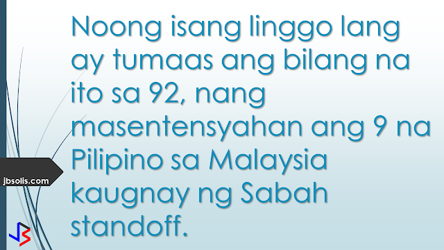 The Department of Foreign Affairs (DFA) is seeking to increase retainer agreements with law offices in other countries to help aid Filipinos who are in legal trouble, especially those on death row.  This follows President Rodrigo Duterte’s directive to work double time in assisting Filipinos who are facing death sentences.  There are currently 85 Filipinos on death row in other countries, 25 of whom are in Saudi Arabia. Just last week, a Malaysian court sentenced nine Filipinos to death over the Sabah standoff that killed at least 70 people. This increases the number to 92 OFWs on death row abroad.  In January, OFW Jakatia Pawa was executed by hanging in Kuwait for killing her employer’s daughter. The DFA and the Philippine Embassy in Kuwait only learned about her case the day before her impending execution on Jan. 24.  To avoid future executions of Filipinos abroad, Quezon City representative Winnie Castelo has called for the need to draft a comprehensive legal assistance program. He has requested for the DFA and the Overseas Workers Welfare Administration (OWWA) to provide a complete inventory of the OFWs facing jail term and their corresponding court cases in their host country.  With the list of OFWs facing jail terms and their corresponding court cases in their host countries, Castelo said this would enable the House of Representatives to draft a comprehensive legal assistance program to prevent future executions.  The DFA is now reviewing all the death sentences and has instructed the Office of Public Diplomacy to go through the details of the case and prepare to file an appeal, according to Cayetano.  This is welcome news and development. In the past, the government often criticized for acting slowly in cases that involves OFWs on death row. Usually, legal assistance by the Philippine Government is provided at the final stages of conviction, usually resulting in failed appeals and execution.  "The President wants double time and one hundred percent effort," said DFA Secretary Cayetano. "Preemptive or proactive, right from the start (of the case)."he added.  During his initial appointment as DFA Secretary, he said the department would prioritize the welfare, protection, and comfort of overseas Filipino workers. This step, to increase the number of foreign law firms assisting OFWs around the world, is a step in the right direction.