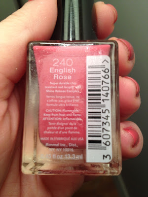 Rimmel English Rose Nail of the Day