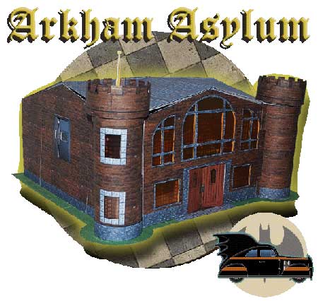 Arkham Asylum Papercraft and 1940 Batmobile