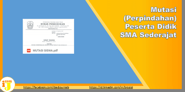 Mutasi (Perpindahan) Peserta Didik SMA Sederajat