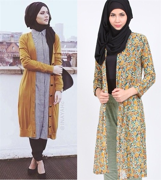 desain model cardigan muslimah terbaru 2017/2018