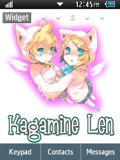 Anime Kagamine Len Samsung Corby 2 Theme Wallpaper