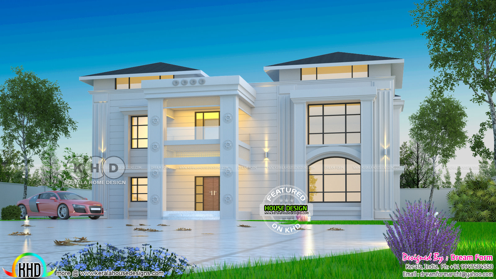 Grand Arabian style  home  design  Kerala home  design  and 