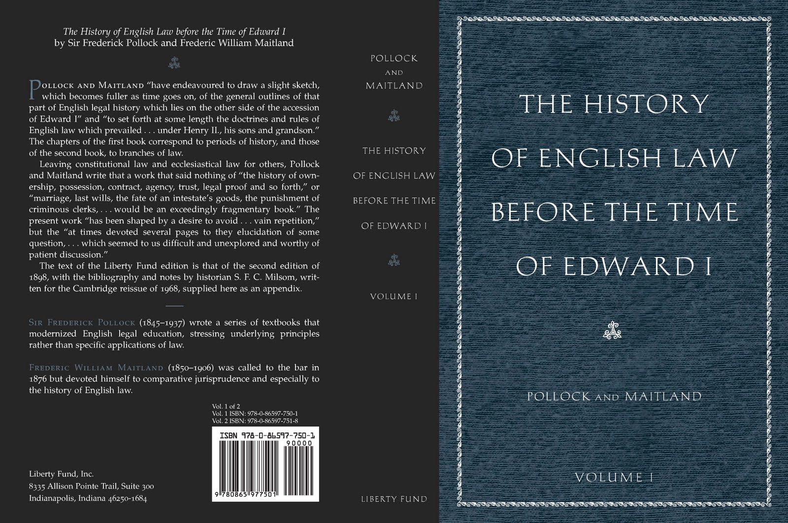The Abcedarian The History Of English Law Before The Time Of Edward I By Pollock And Maitland