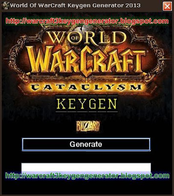 World Of WarCraft Keygen Generator 2013