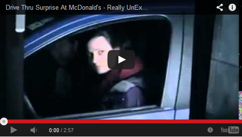 Drive Thru Surprise At McDonald's - Really UnExpected