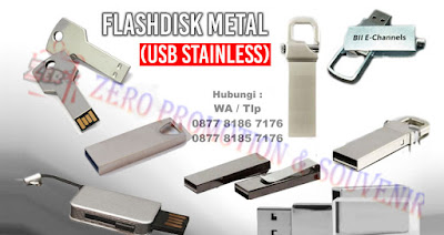 Jual USB Flashdisk Metal (Stainless), USB Flashdisk Metal Souvenir Promosi, Barang Promosi Perusahaan
