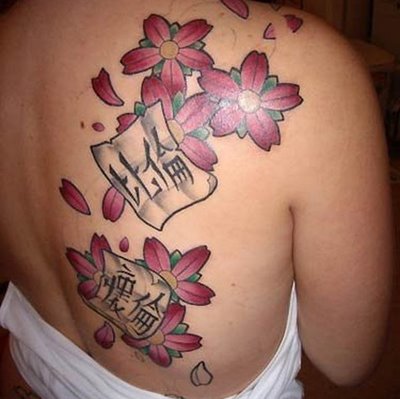 female back tattoo. Sexy Back Tattoo. female