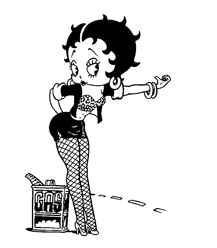 Free coloring pictures Free kids coloring and crafts - betty boop coloring pages