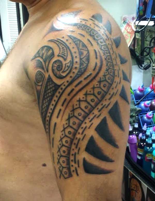 style Polynesian tattoo