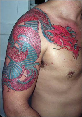 Colorful Japanese Dragon Tattoo Designs