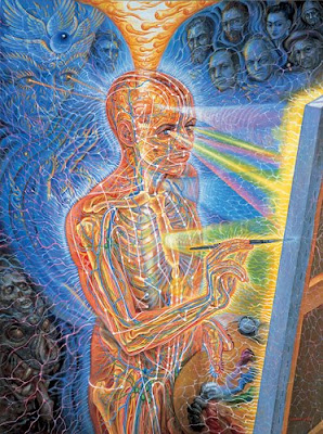 Painting by Alex Grey