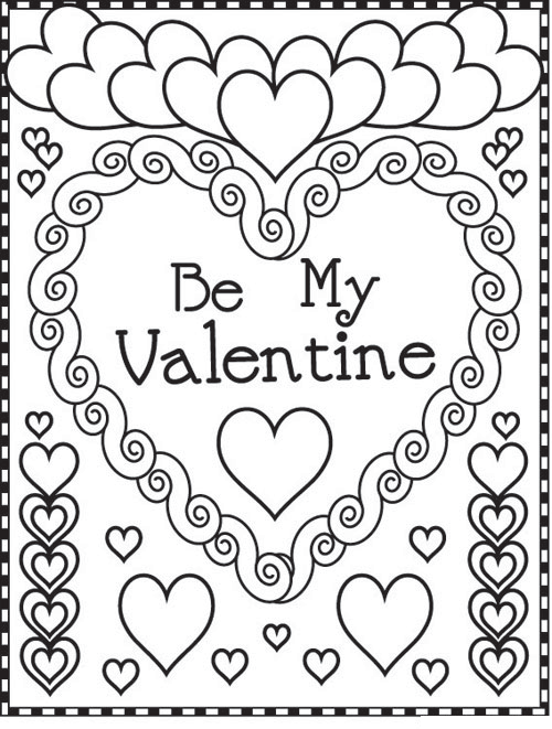 Valentine Coloring Pages Valentine
