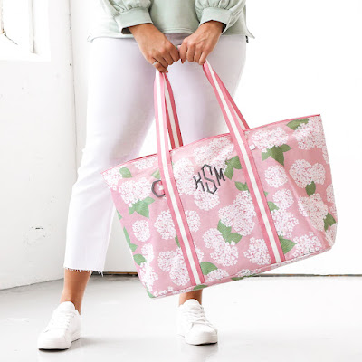 Monogrammed Extra Large Tote Bag