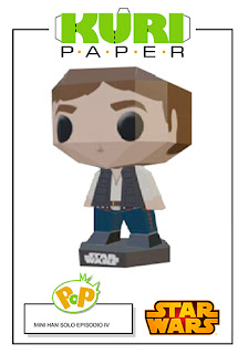 Kuri Paper - Pop Mini Funko Han Solo papercraft