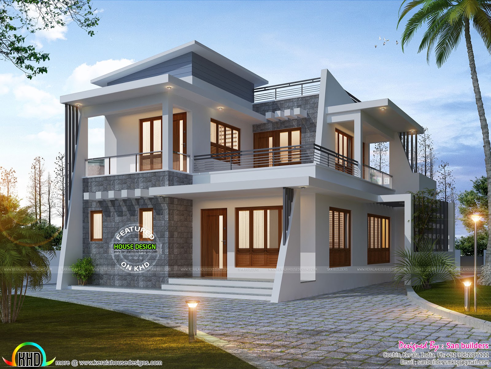 4 bedroom modern  home  1885 sq ft Kerala  home  design  