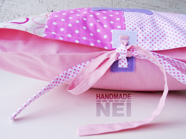 Handmade Nel: Пачуърк калъфка за възглавница "Елиа"