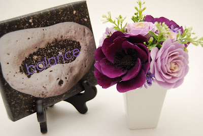 This particular purple anemone with light purple garden roses seems to be my most popular piece