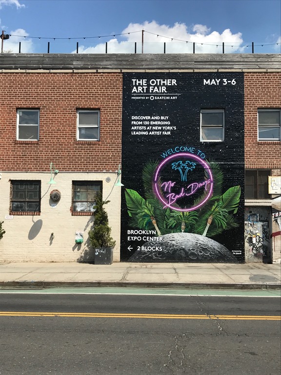 Welcome to No Bad Days by Fei Alexeli - Mural (2) Brooklyn 2018