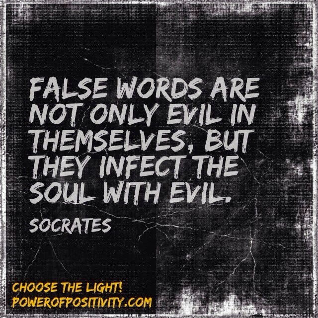 MOTIVATION 15 Best Socrates Picture Quotes - False words are not only evil in themselves, but they infect the soul with evil. - Socrates
