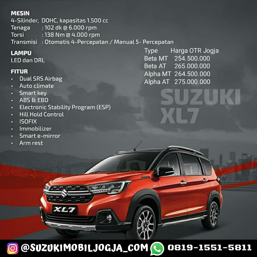  Harga  suzuki  XL7 SUV Yogyakarta  2021 Suzuki  mobil  jogja  