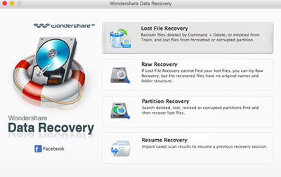 Wondershare Data Recovery Mac