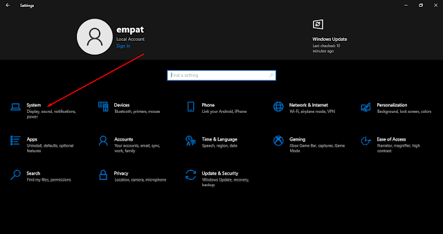 Cara Mengatur Cahaya Laptop Windows 10