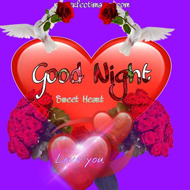 good night heart images free download