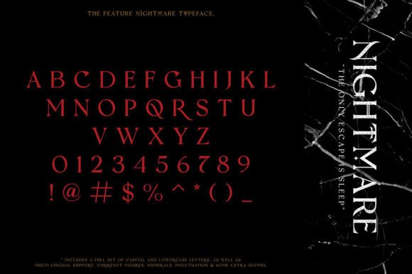 Download Nightmare Gothic Font - Blackletter Fonts