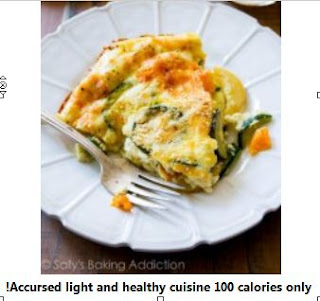  Accursed light and healthy cuisine 100 calories only!