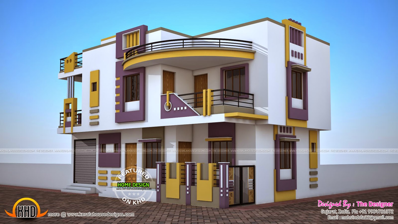 India contemporary house plan  Kerala home design and floor plans