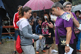 Campeonato de lanzamiento de chapela en las fiestas de Retuerto