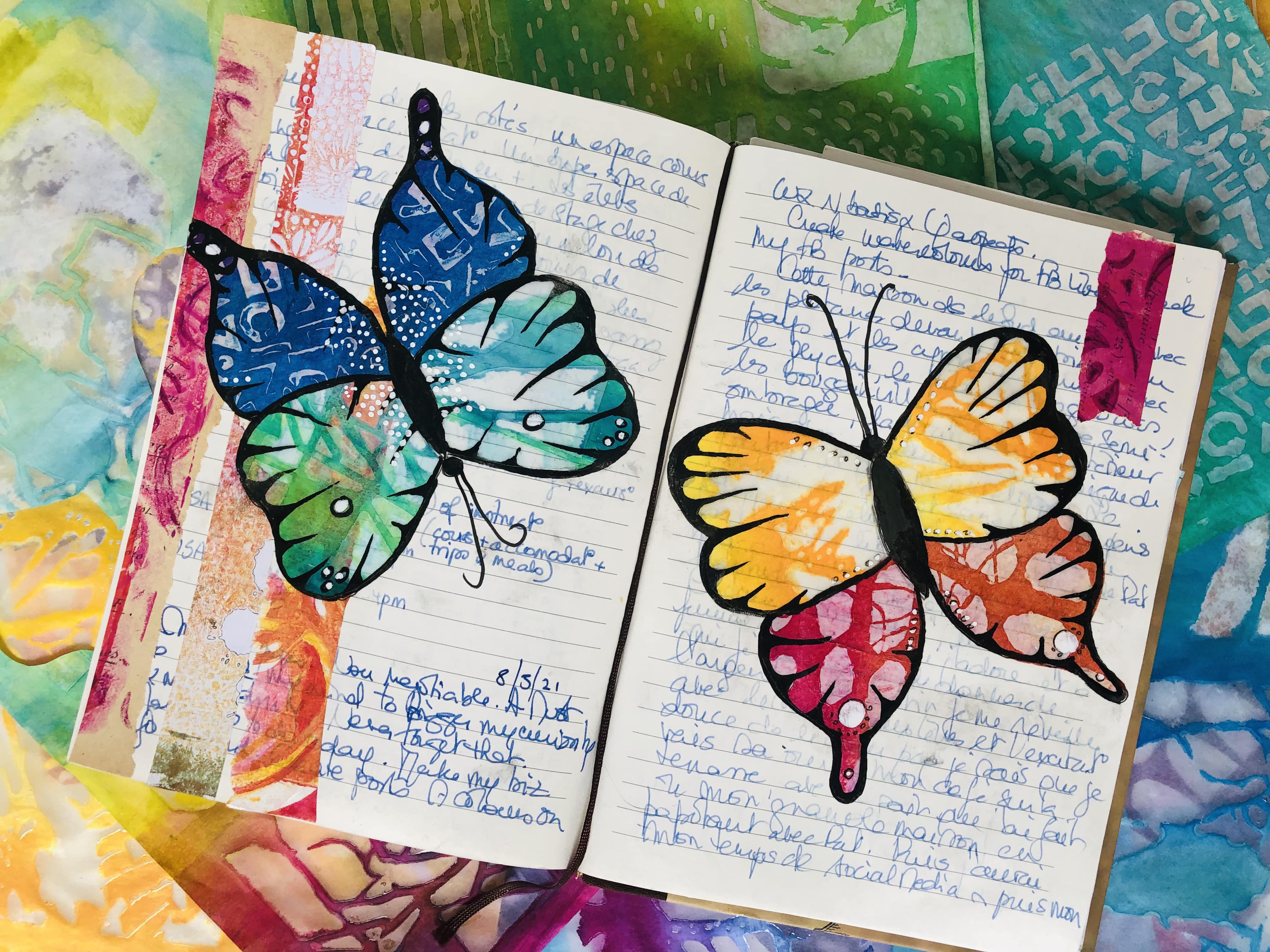 StencilGirl® Talk: From Diary to Art Journal: Creating Veils of Memory with  Gel Resist on Rice Paper