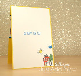 scissorspapercard, Stampin' Up!, Just Add Ink, In The City, Sunshine Sayings