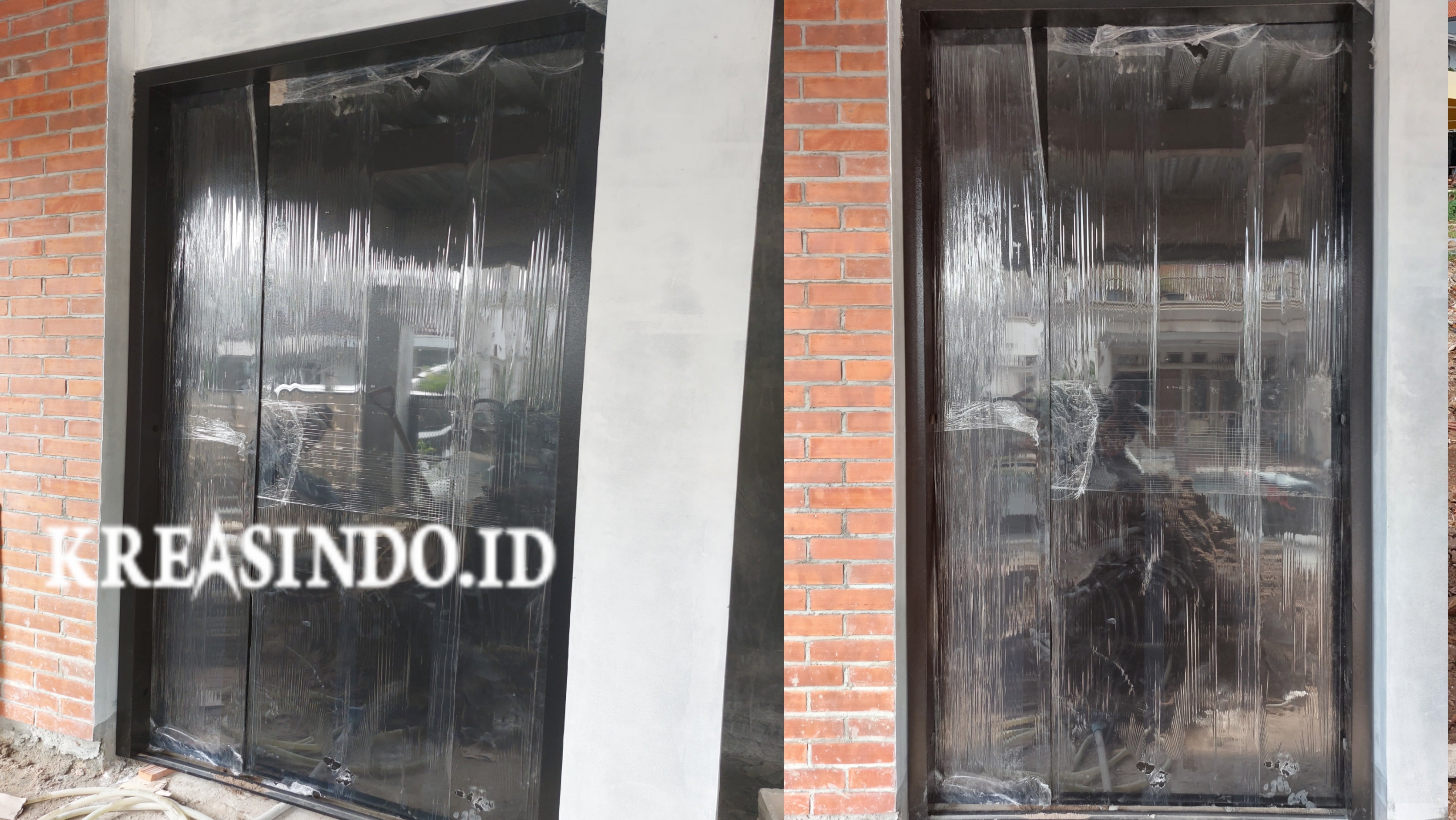 Pintu Besi Rumah Double pesanan Bpk Deni di Bintaro