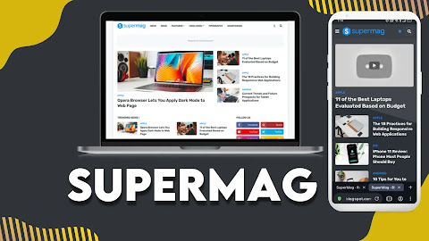 Supermag premium blogger template free download 