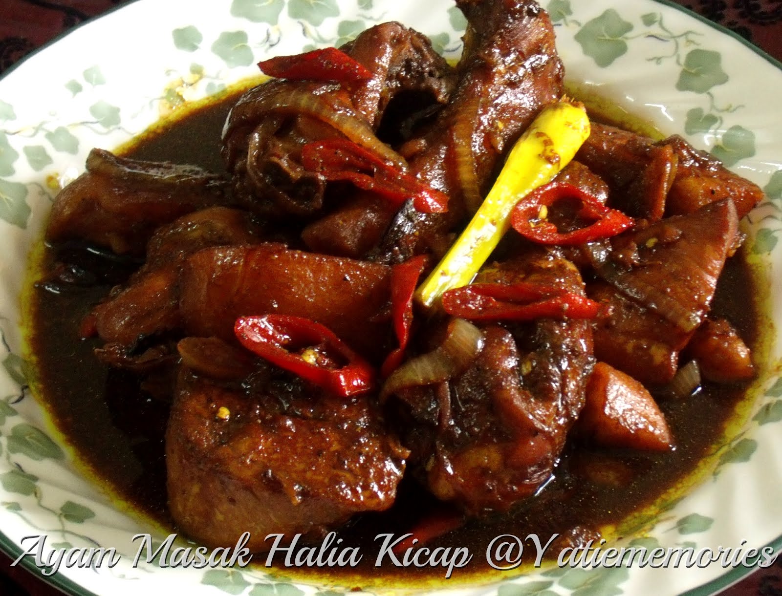 Sinar Kehidupanku Ayam Masak Halia Kicap