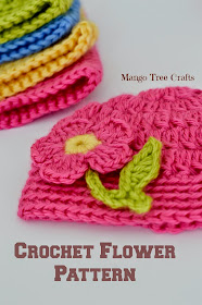 Crochet Flower Applique Pattern