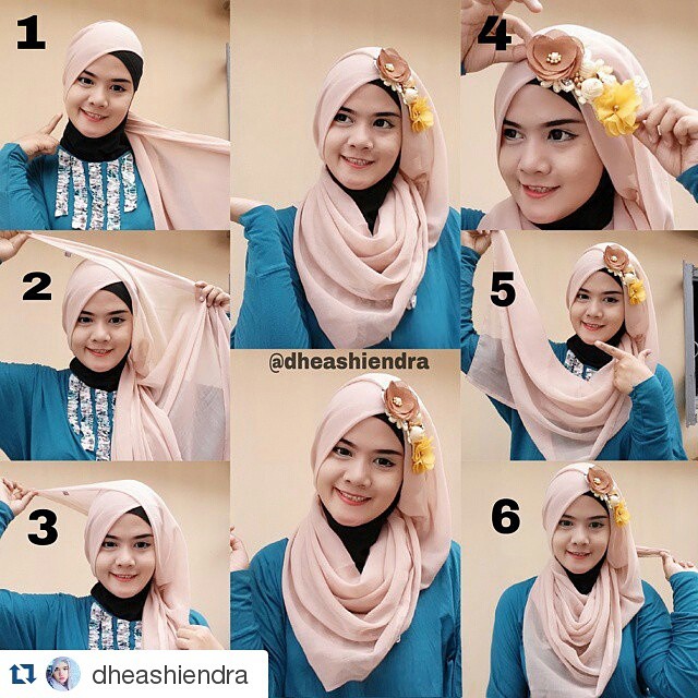 Tutorial Hijab Paris Untuk Pergi ke Pesta 