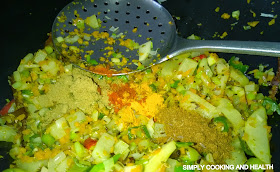 Spice powders are being added