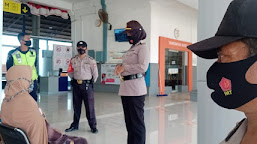 Himbau Protokol Kesehatan di Stasiun Kereta Api, Ini Kata Kapolsek Jatibarang 