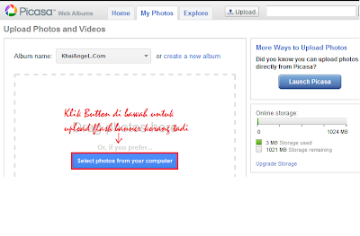 menggunakan picasa web album