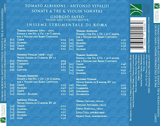 back - Albinoni & Vivaldi - Sonate a Tre & Violin Sonatas - Giorgio Sasso